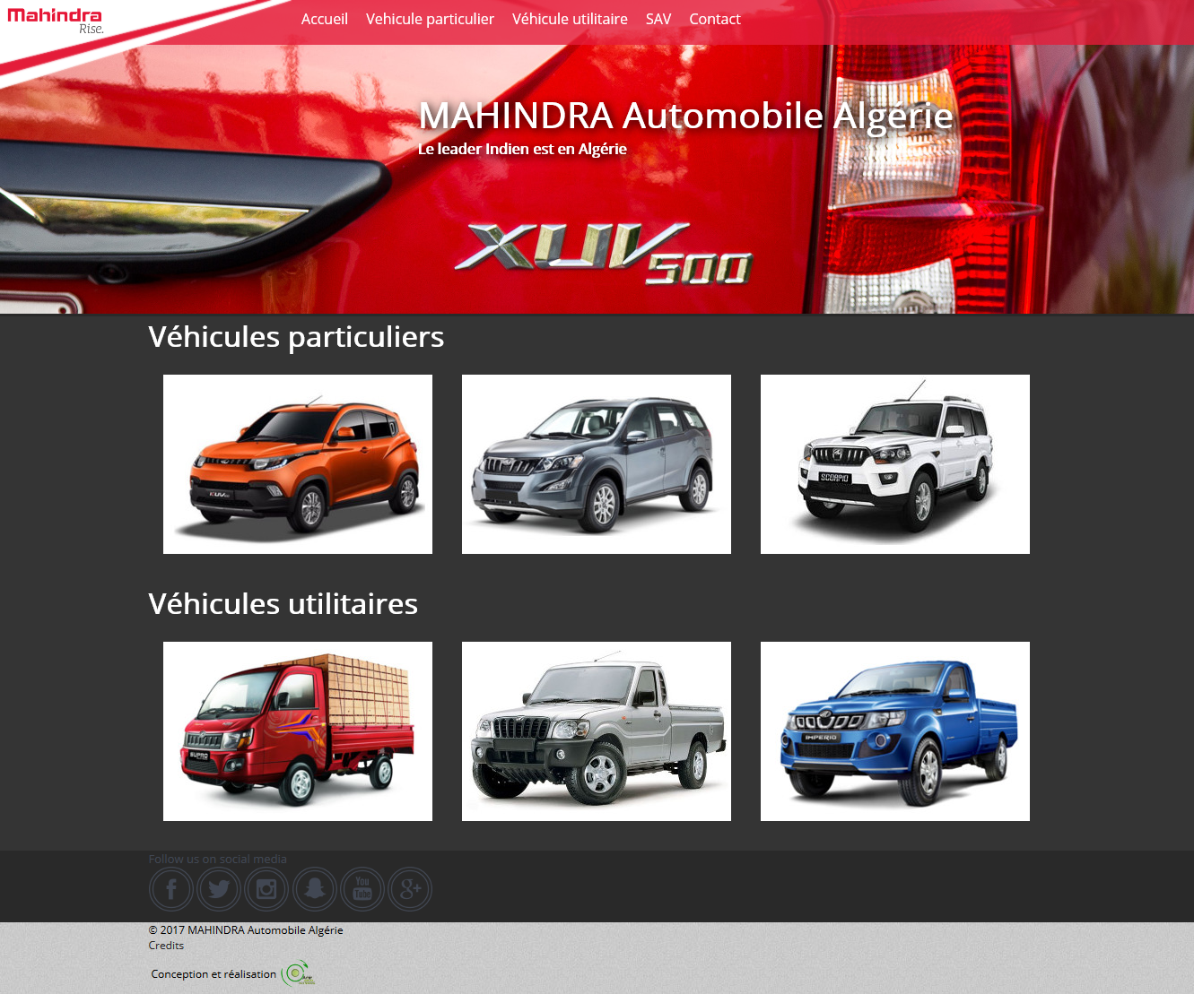 mahindra automobile algerie